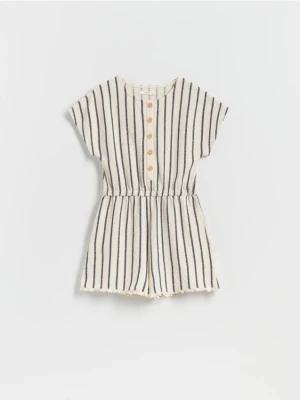 Reserved - Krótki kombinezon w paski - wielobarwny