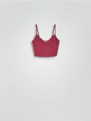 Reserved - Krótki top na ramiączkach - jasnofioletowy