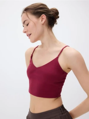 Reserved - Krótki top na ramiączkach - jasnofioletowy