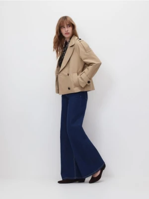 Reserved - Krótki trencz - beżowy