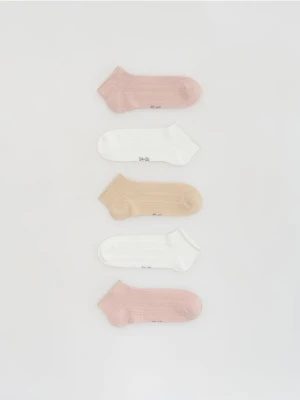 Reserved - Krótkie skarpetki 5 pack - biały