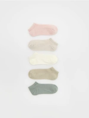 Reserved - Krótkie skarpetki 5 pack - złamana biel