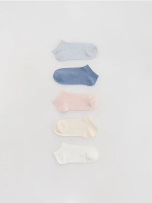 Reserved - Krótkie skarpetki 5 pack - złamana biel