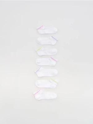 Reserved - Krótkie skarpetki 7 pack - biały