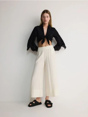 Zdjęcie produktu Reserved - Kuloty z wiskozą - złamana biel