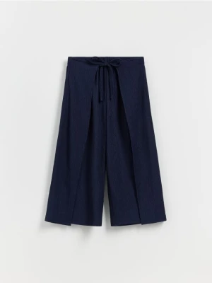 Reserved - Kuloty z zakładkami - granatowy