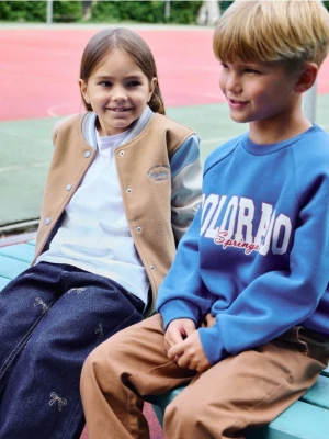 Reserved - Kurtka bomber - beżowy