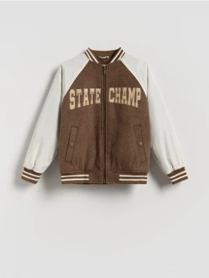 Reserved - Kurtka bomber - beżowy