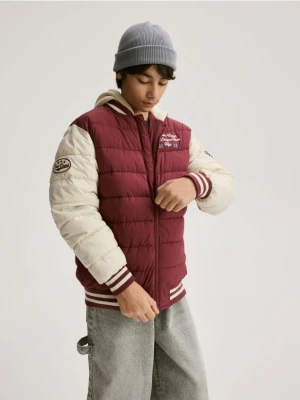 Reserved - Kurtka bomber - bordowy