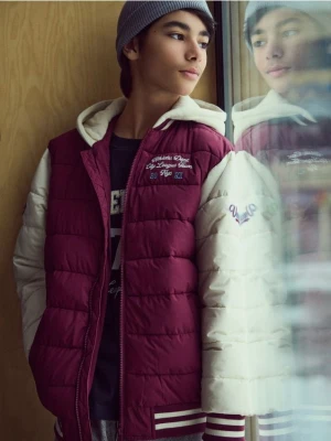 Reserved - Kurtka bomber - bordowy