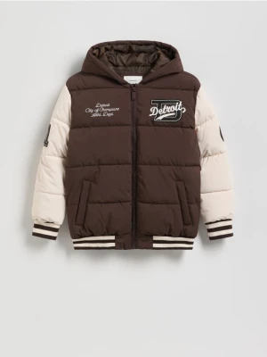 Reserved - Kurtka bomber - ciemnobrązowy