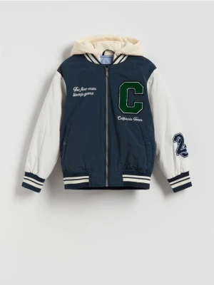 Reserved - Kurtka bomber oversize - granatowy