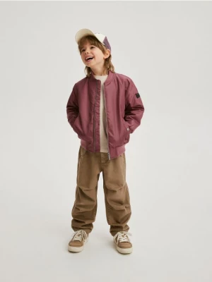 Reserved - Kurtka bomber oversize - jasnofioletowy