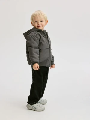 Reserved - Kurtka bomber z kapturem - ciemnoszary