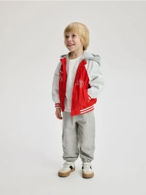 Reserved - Kurtka bomber z kapturem - czerwony