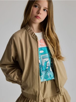 Reserved - Kurtka bomberka - beżowy
