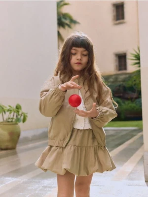 Reserved - Kurtka bomberka - beżowy