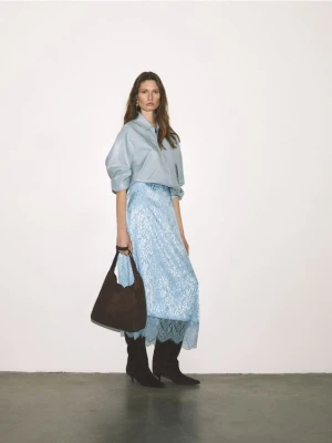 Reserved - Kurtka bomberka - jasnoniebieski