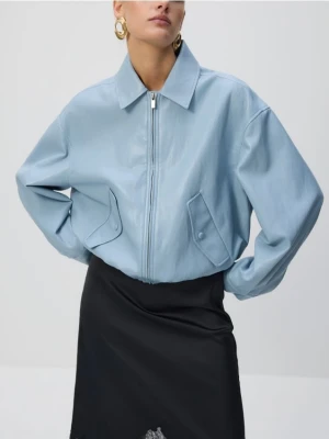 Reserved - Kurtka bomberka - jasnoniebieski