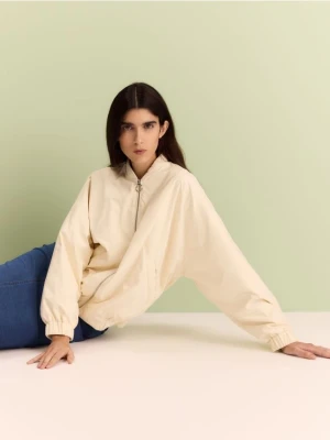 Zdjęcie produktu Reserved - Kurtka bomberka z kieszeniami - złamana biel