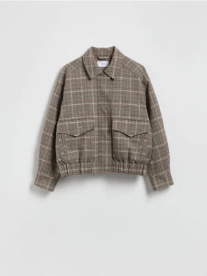 Reserved - Kurtka bomberka z kołnierzem - wielobarwny