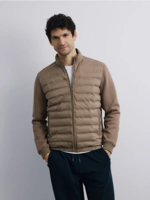 Reserved - Kurtka bomberka ze stójką - beżowy