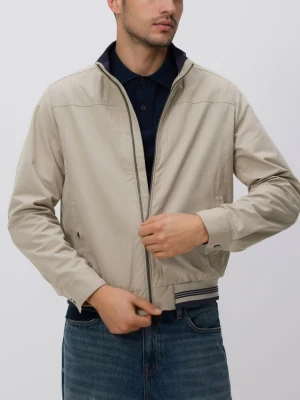 Reserved - Kurtka bomberka ze stójką - beżowy