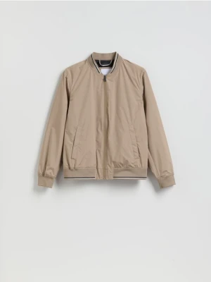 Reserved - Kurtka bomberka ze stójką - beżowy