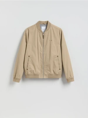 Reserved - Kurtka bomberka ze stójką - beżowy