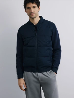 Reserved - Kurtka bomberka ze stójką - granatowy