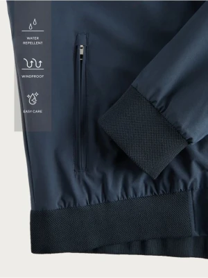 Reserved - Kurtka bomberka ze stójką - granatowy