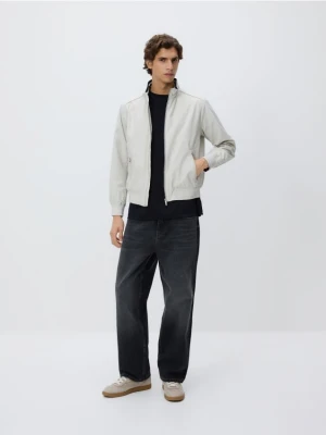 Reserved - Kurtka bomberka ze stójką - złamana biel