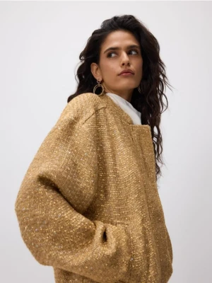 Reserved - Kurtka bomberka - złoty