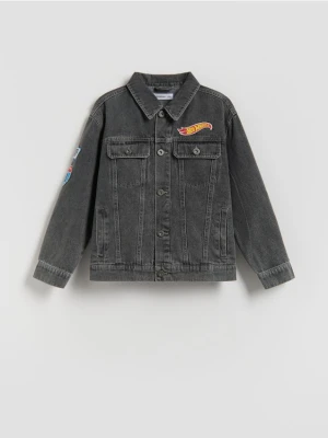 Reserved - Kurtka jeansowa Hot Wheels - szary