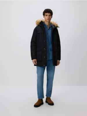 Reserved - Kurtka parka z kapturem - czarny