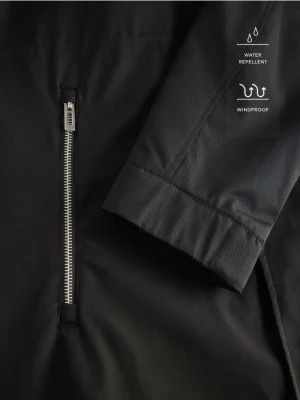 Reserved - Kurtka parka z kapturem - czarny