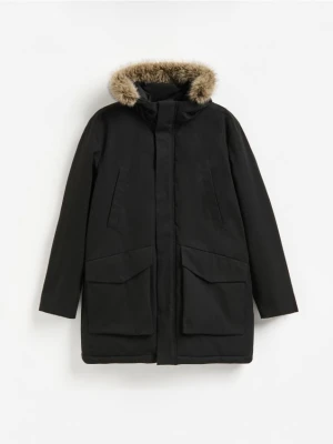 Reserved - Kurtka parka z kapturem - czarny