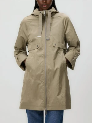 Reserved - Kurtka parka z kapturem - warm olive