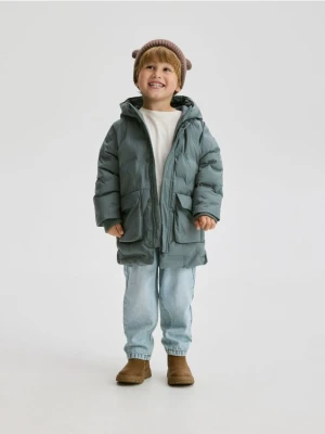 Reserved - Kurtka parka z kieszeniami - oliwkowy