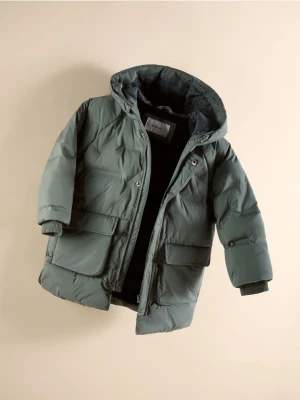 Reserved - Kurtka parka z kieszeniami - oliwkowy