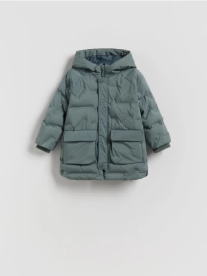 Reserved - Kurtka parka z kieszeniami - oliwkowy