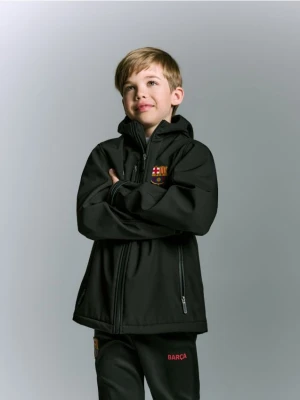 Reserved - Kurtka softshell FC Barcelona - czarny