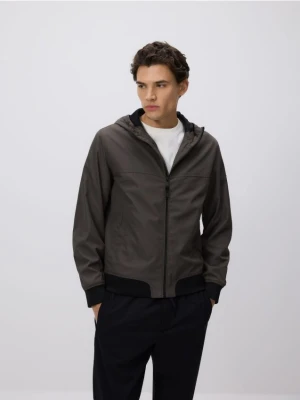 Reserved - Kurtka wiatrówka z podszewką - ciemnozielony