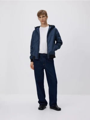 Reserved - Kurtka wiatrówka z podszewką - granatowy