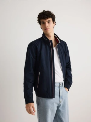 Reserved - Kurtka z chowanym kapturem - granatowy