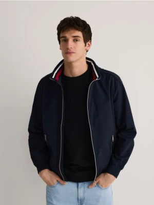 Reserved - Kurtka z chowanym kapturem - granatowy