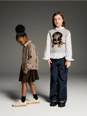 Reserved - Kurtka z dodatkiem wełny - beżowy