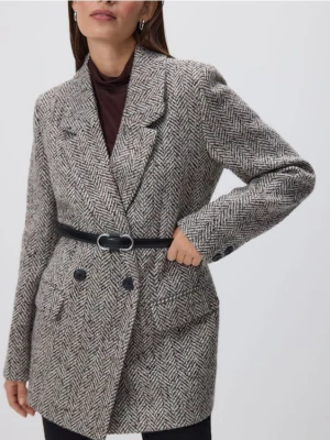 Reserved - Kurtka z dodatkiem wełny - wielobarwny