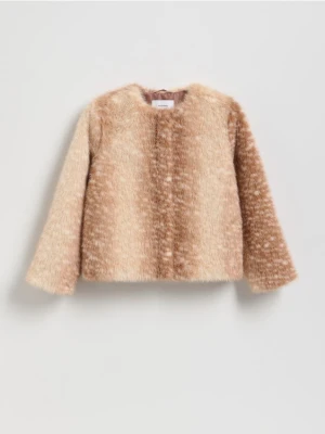 Reserved - Kurtka z imitacji futra - wielobarwny