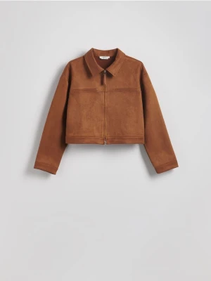 Zdjęcie produktu Reserved - Kurtka z imitacji zamszu - beżowy